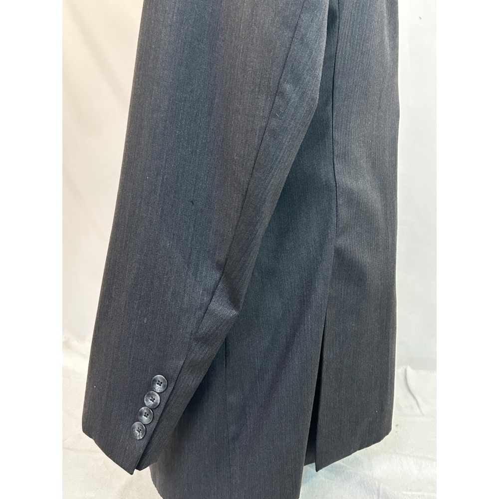 J. Hilburn Guabello Solid Gray Pleated Cuff Pant 2-Piece Suit 44R - Picture 4 of 16
